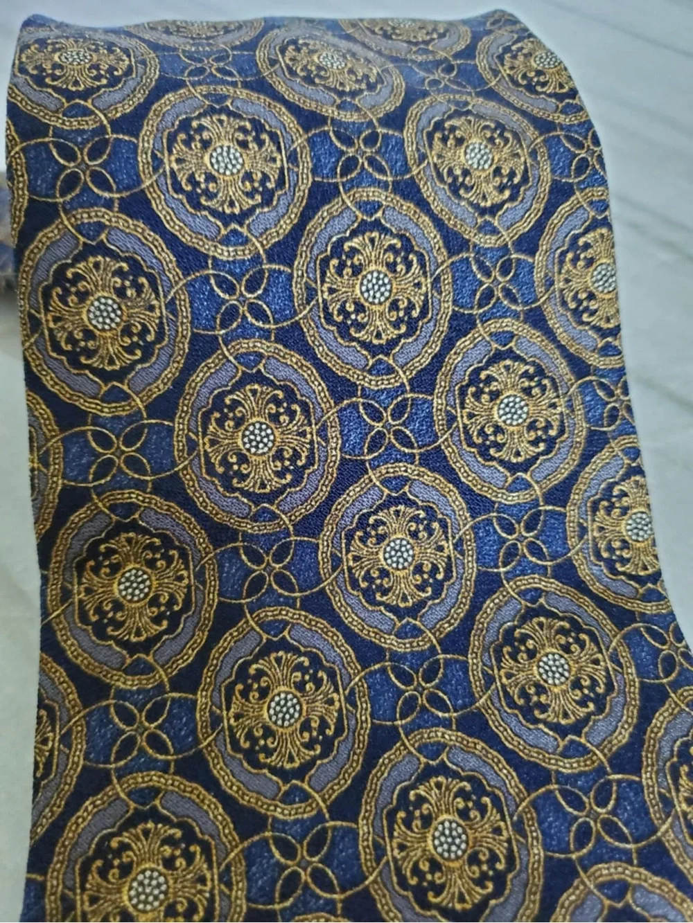 VALENTINO Rare Silk Necktie with Valentino's Logo Made in Italy